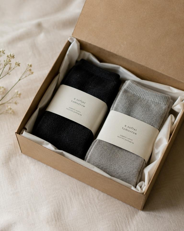 Frederiksberg Warmth Sock in a recycled carton gift box